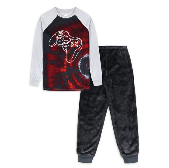wonder nation Pajamas Boys Gamer Fuzzy Pant Glow In The Dark Pajama Set Various Sizes Poshmark